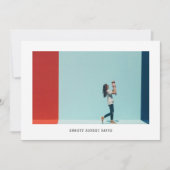 シンプル写真誕生のお知らせ 案内状 (正面)