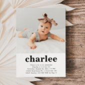 シンプル写真誕生日招待状 |フローラ 招待状