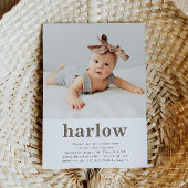 シンプル写真誕生日招待状 |フローラ 招待状