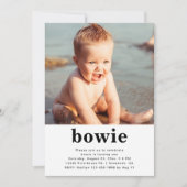 シンプル写真誕生日招待状 |絞り染め 招待状 (正面)