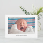 シンプル写真誕生 案内状 (スタンド正面)