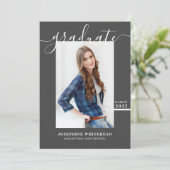 シンプル写真院発表2022 Dark Gray 案内状 (スタンド正面)