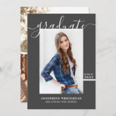 シンプル写真院発表2022 Dark Gray 案内状 (正面/裏面)