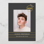 シンプル写真院箔招待状 箔招待状 (正面)