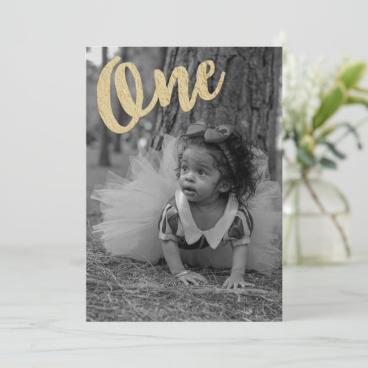 シンプル写真1 招待状 (スタンド正面)