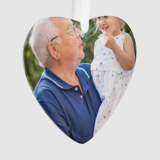 シンプル写真 オーナメント (正面)