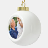 シンプル写真 セラミックボールオーナメント (右)