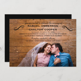 シンプル写真 – 結婚式招待状 招待状