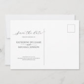 シンプル写真 | 結婚s セーブザデート (裏面)