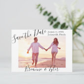 シンプル写真 – 3x5日付を保存 招待状 (スタンド正面)