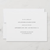 シンプル写真Date Card with モダン Script セーブザデート (裏面)