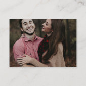 シンプル写真QRコード予算結婚式RSVPカード ノートカード (裏面)