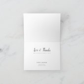 シンプル写結婚真サンキューカード サンキューカード (内部)