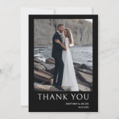 シンプル写結婚真 サンキューカード (正面)