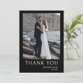 シンプル写結婚真 サンキューカード (スタンド正面)