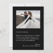 シンプル写結婚真 サンキューカード (裏面)