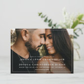 シンプル写結婚真 招待状 (スタンド正面)