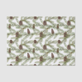 シンプル冬のモミのコーン水の色クリスマス 薄葉紙