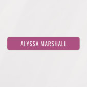 シンプル冬の明るい色の子供の防水名 ラベル (デザイン1)