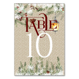 シンプル冬の結婚式披露宴テーブル#10 テーブルナンバー