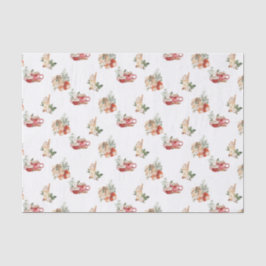 シンプル冬の赤い審美的な水の色のクリスマス 薄葉紙