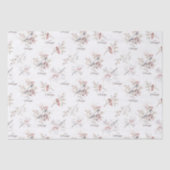 シンプル冬の鳥レッドベリークリスマス 薄葉紙 (正面)