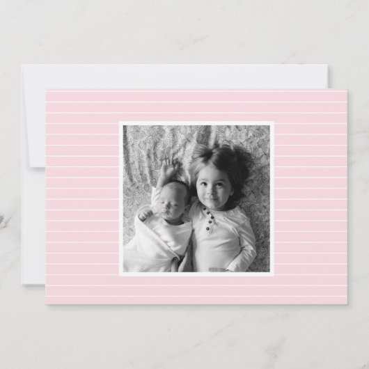 シンプル出産の告知 (裏面)