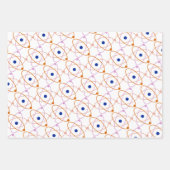 シンプル分子研究所パターン ラッピングペーパーシート (正面2)