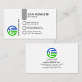 シンプル列ボスタイリッシュタンCEO創設者 名刺 (正面/裏面)