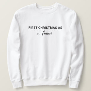シンプル初めてのクリスマスズアスフィアンセ   婚約した スウェットシャツ