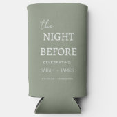 シンプル前夜の賢者ミニマル結婚王 スリム缶クーラー (正面)