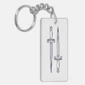 シンプル剣 キーホルダー (正面左)