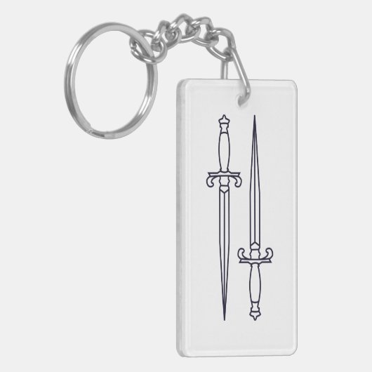 シンプル剣 キーホルダー (正面左)