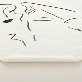 シンプル勉強 – 女性のスケッチ シェルパブランケット (3/4)