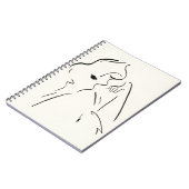 シンプル勉強 – 女性のスケッチ ノートブック (左側)