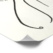 シンプル勉強 – 女性のスケッチ ポスター (角)