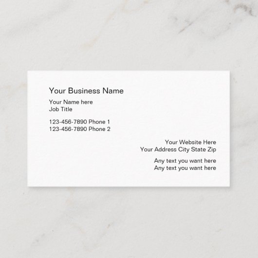 シンプル動物足シルエット名刺 名刺 (裏面)