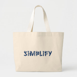 シンプル化 ラージトートバッグ