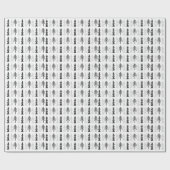 シンプル北欧の木 |クリスマス白黒 ラッピングペーパー (フラット)