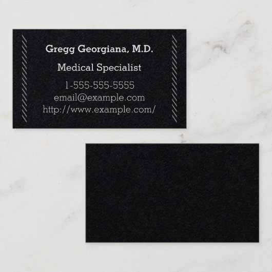 シンプル医エレガント医の名刺 名刺 (正面/裏面)