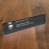 シンプル医モダンナース デスクネームプレート (側面)