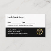 シンプル医務局アポイントメントカード 予約カード (正面)
