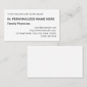 シンプル医療プロフェッショナル名刺 名刺 (正面/裏面)