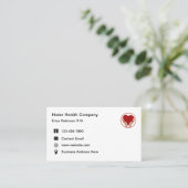 シンプル医療ホームヘルスビジネスカード 名刺 (スタンド正面)