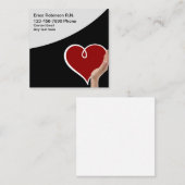 シンプル医療登録ナーステーマ スクエア名刺 (正面/裏面)