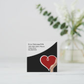 シンプル医療登録ナーステーマ スクエア名刺 (スタンド正面)