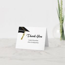 シンプル卒業ありがとう サンキューカード