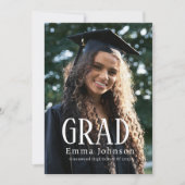 シンプル卒業の発表 | 2025パーティー セーブザデート (正面)