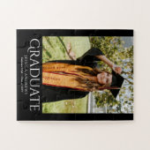 シンプル卒業スタイリッシュモダン写真 ジグソーパズル (横)