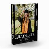 シンプル卒業スタイリッシュモダン写真 フォトブロック (左)